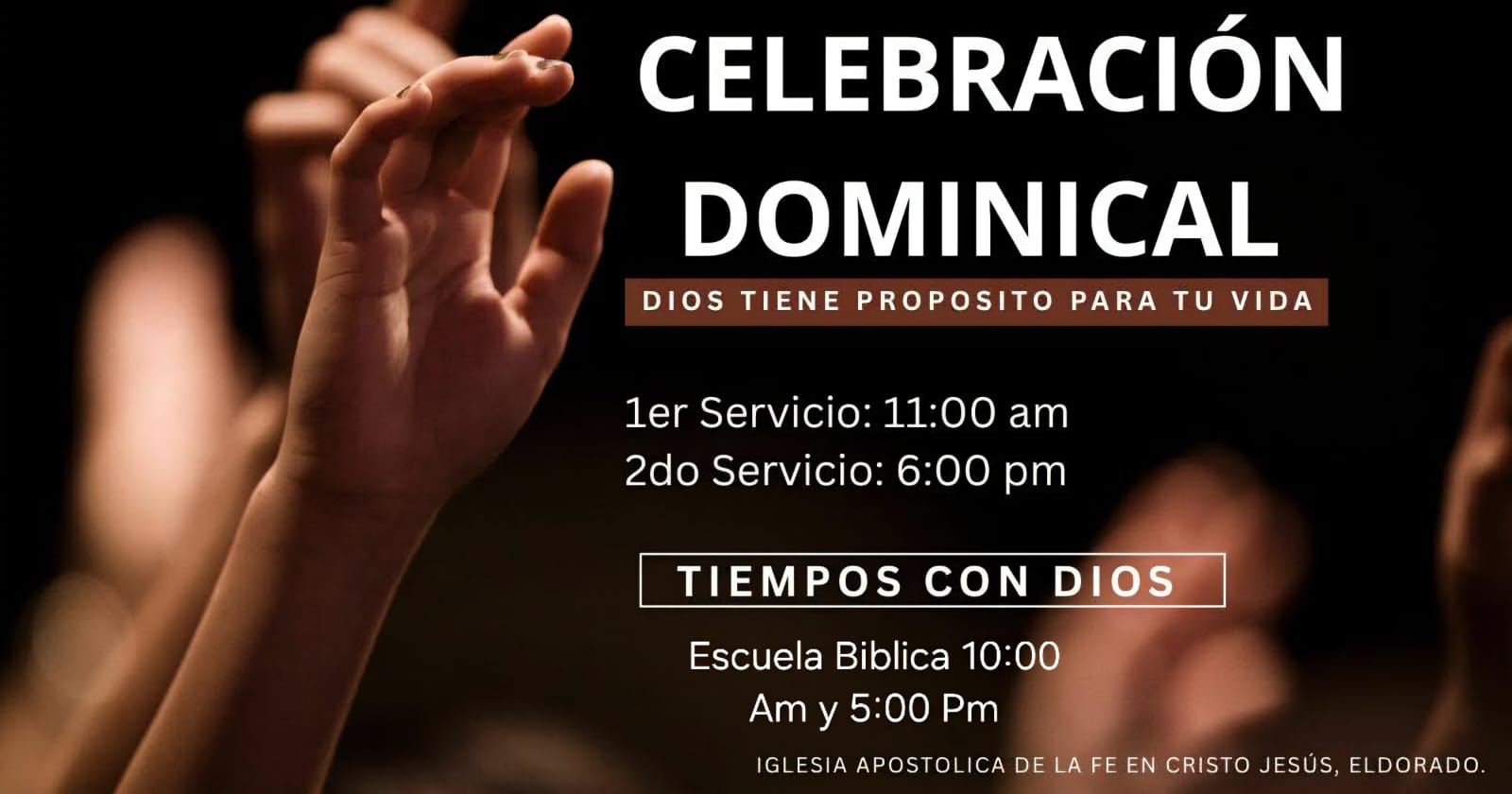 Celebración Dominical IAFCJ El Dorado